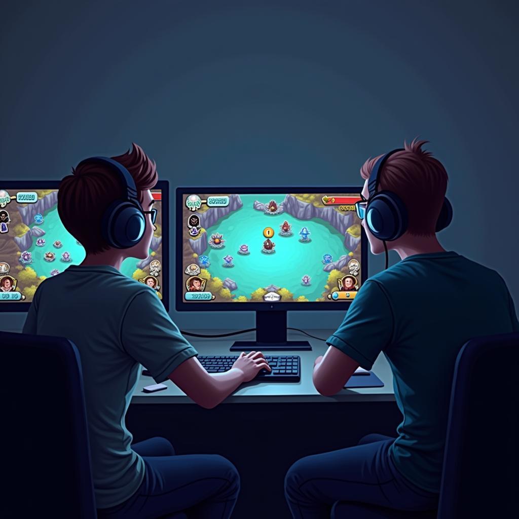 Đội ngũ Aảnh Vui QA đang kiểm tra lỗi game trên máy tính