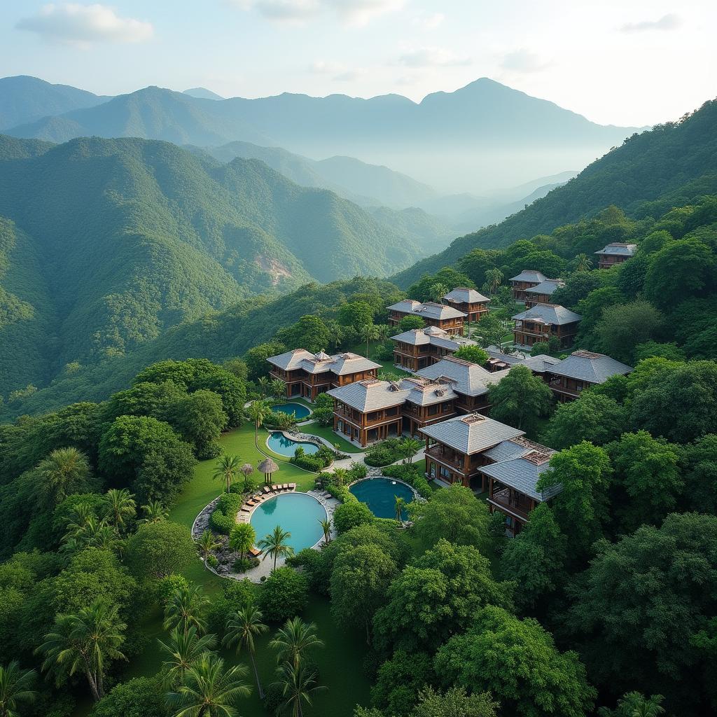 Khung cảnh An Vui Resort Ba Vì