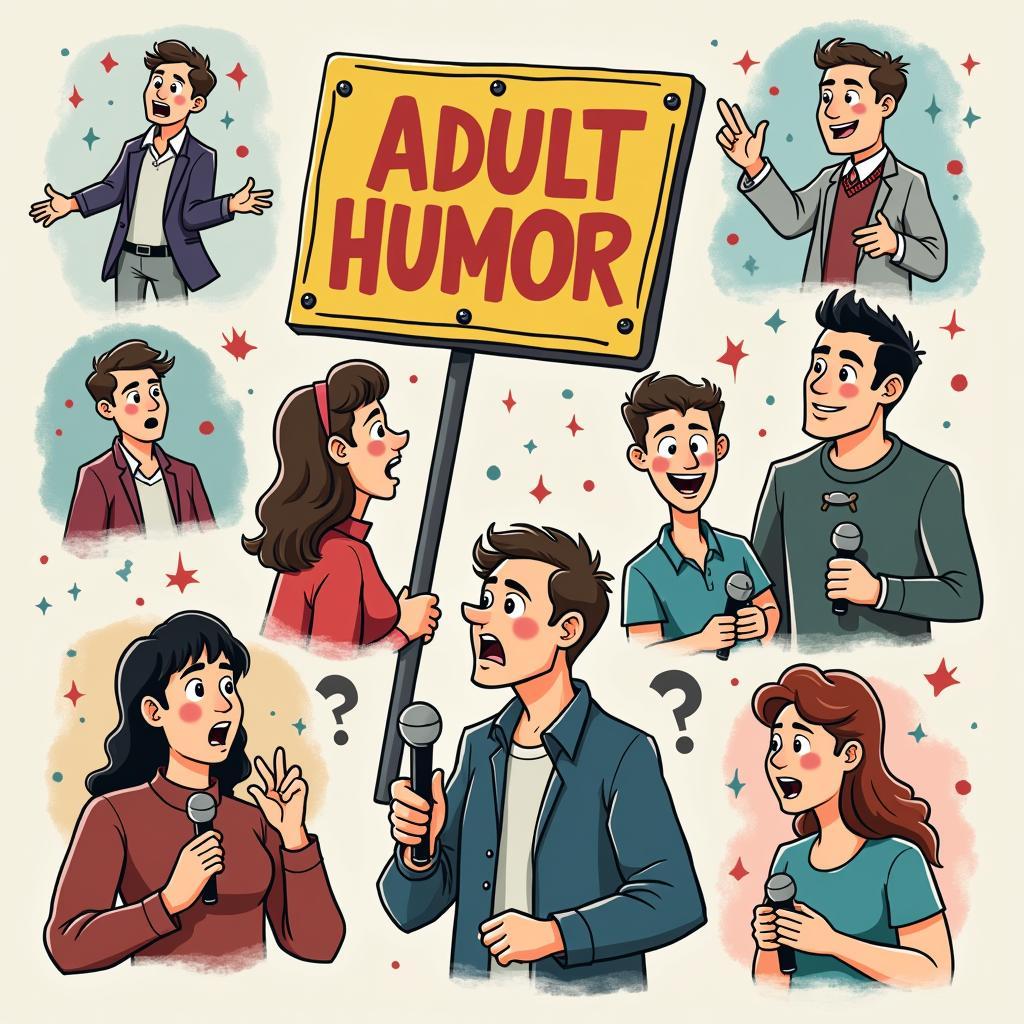 Adult humor illustration