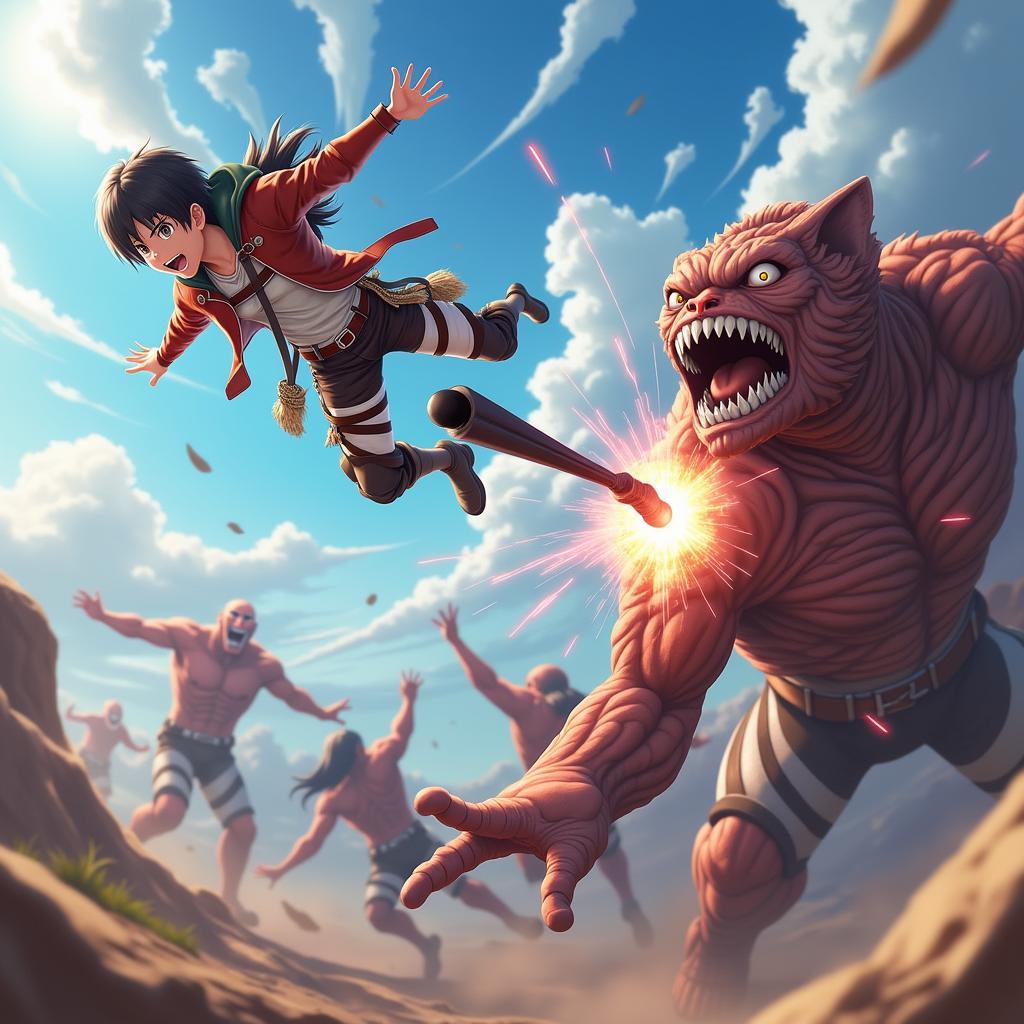 Gameplay Attack on Titan vui nhộn