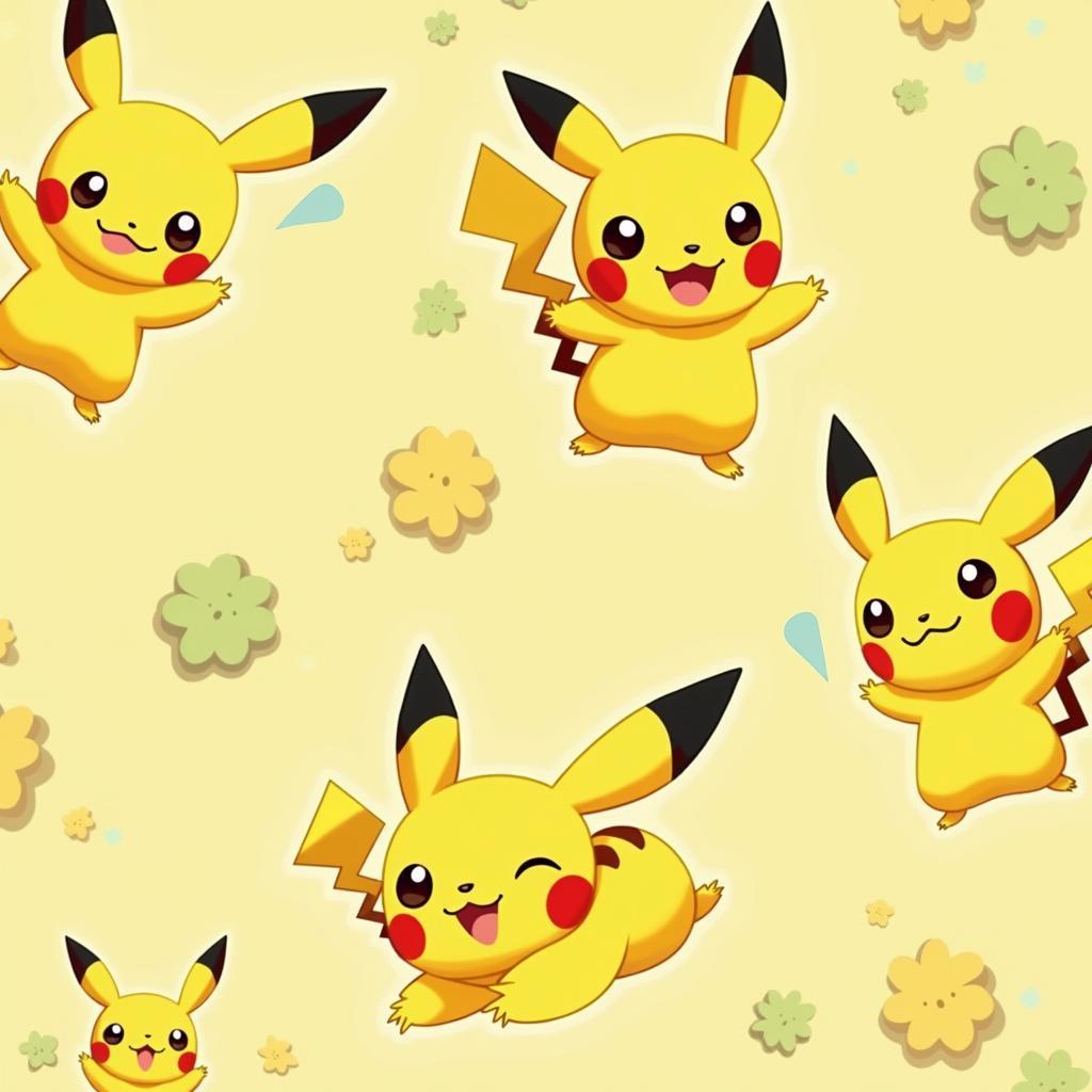 Hình nền Pikachu dễ thương