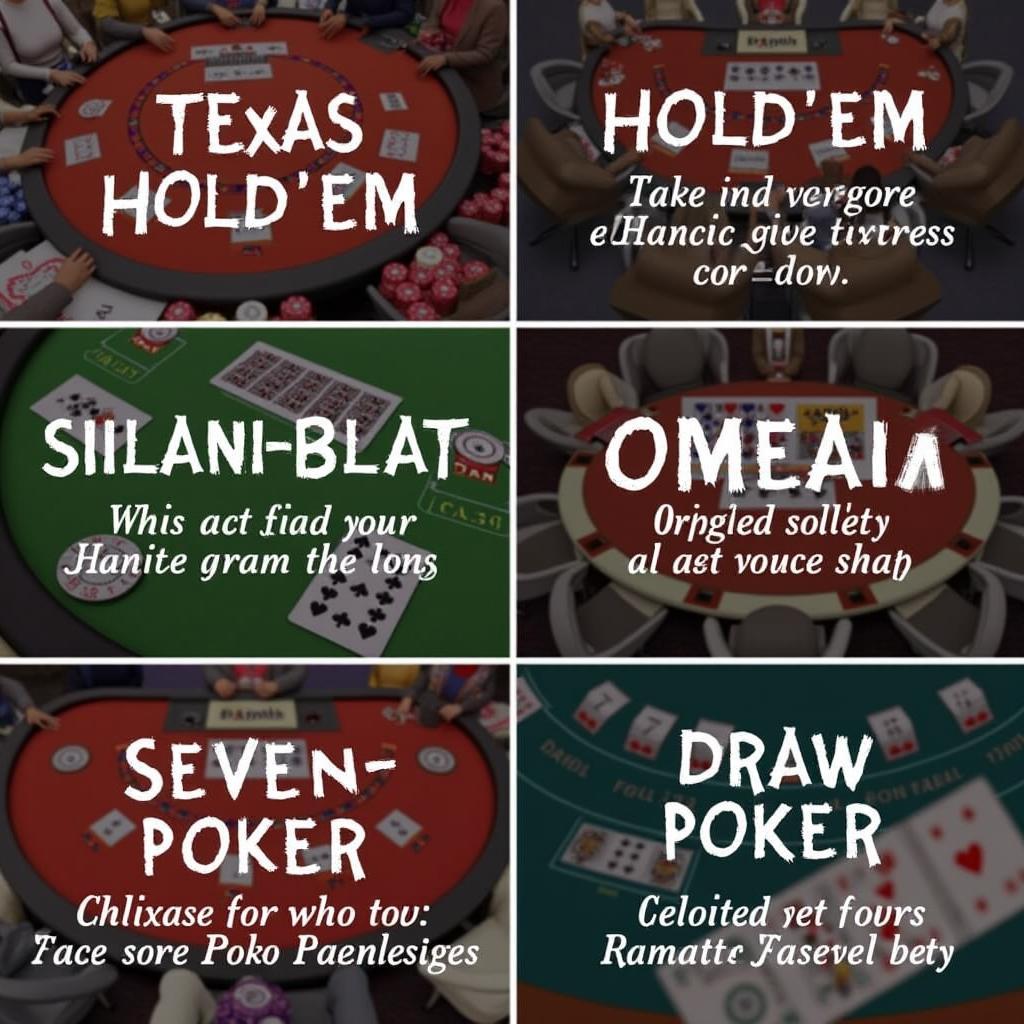 Các Biến Thể Poker Game Vui