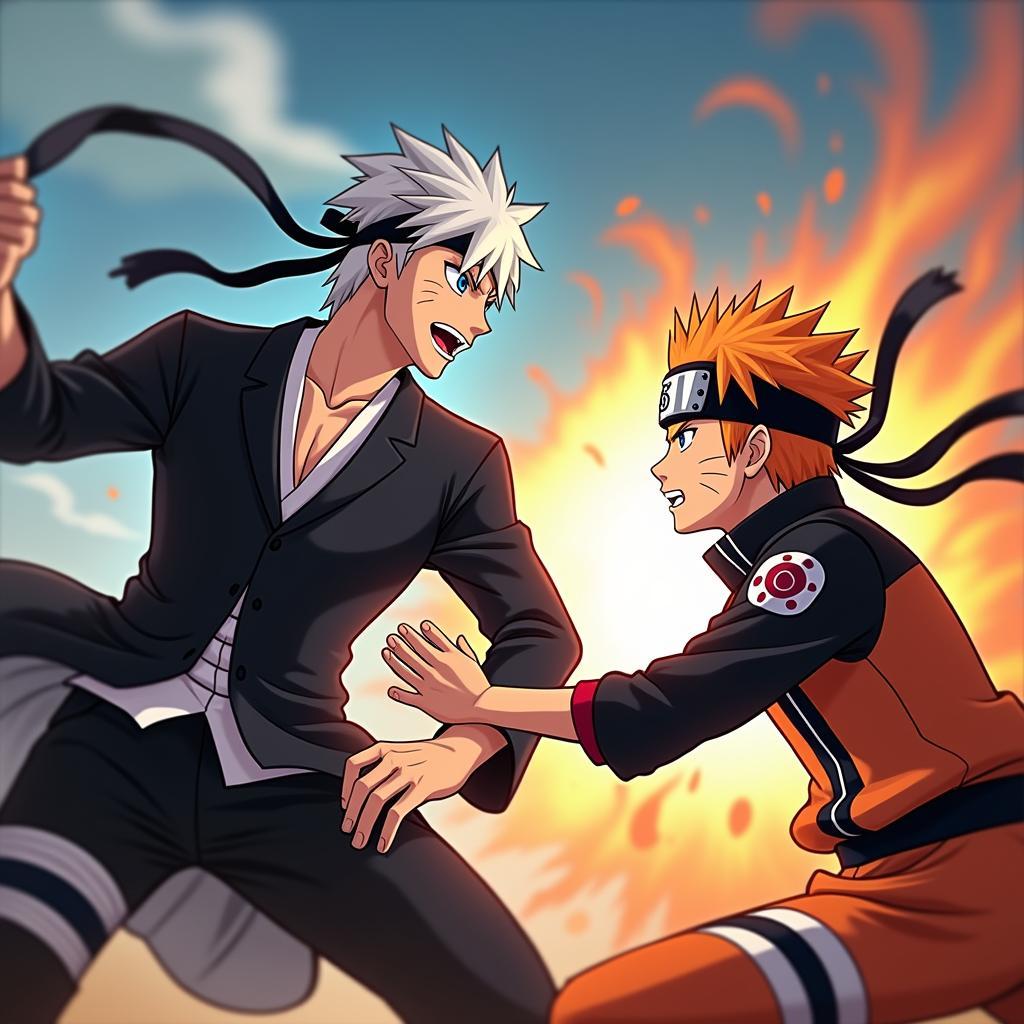 Trận chiến Bleach vs Naruto đầy kịch tính