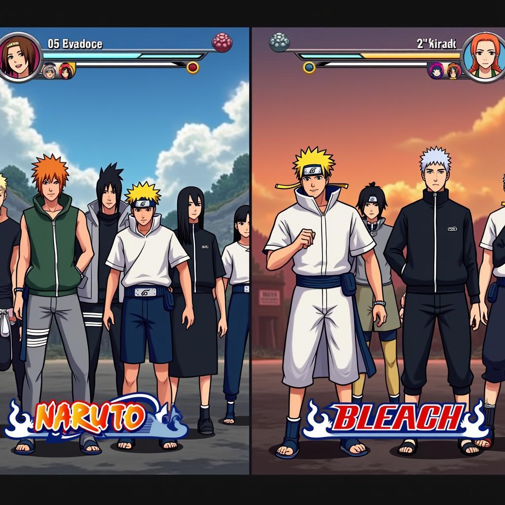 Bleach vs Naruto trong game