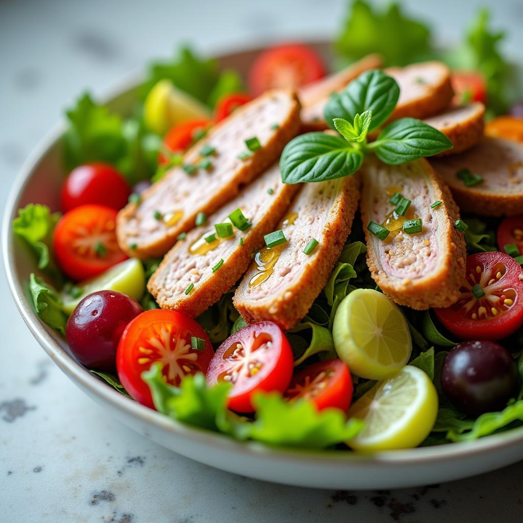 Bữa trưa salad cá ngừ