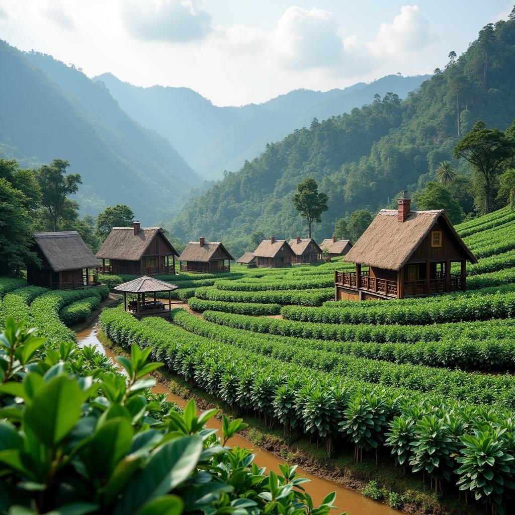 Khung cảnh yên bình của Buôn Jun - làng cà phê giữa lòng phố núi