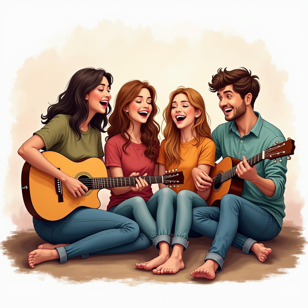 Group singing activity