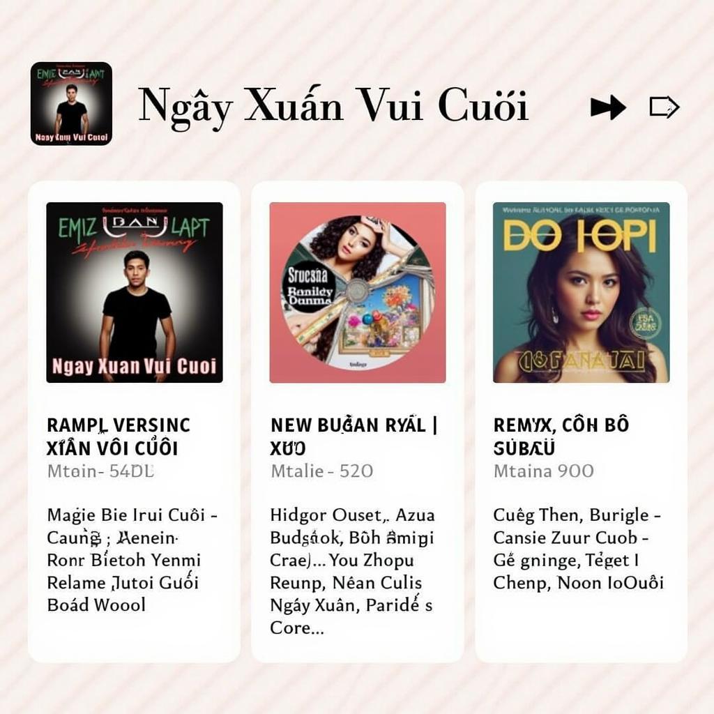 Các phiên bản remix của bài hát Ngày Xuân Vui Cưới