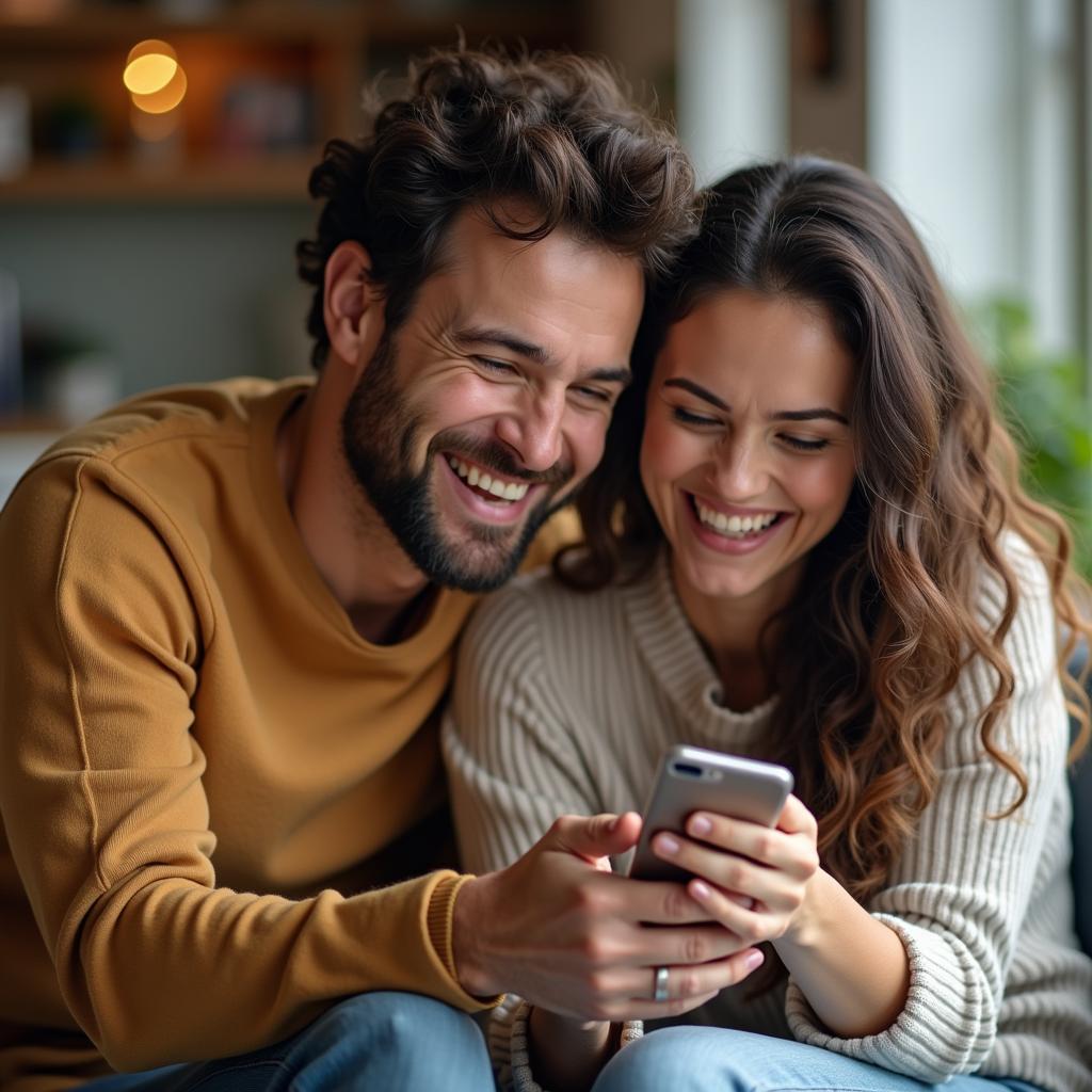 Couple Sharing a Laugh