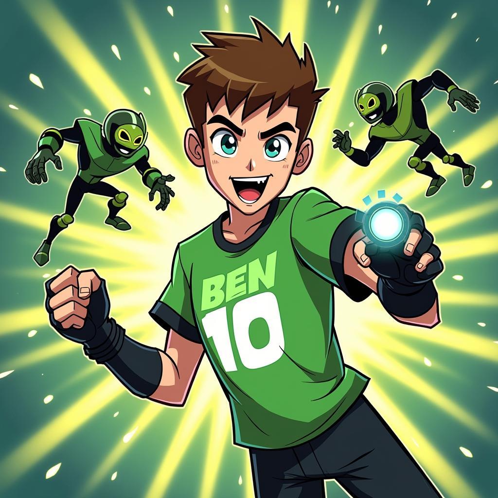 Ben 10 Transforming into Alien Heroes