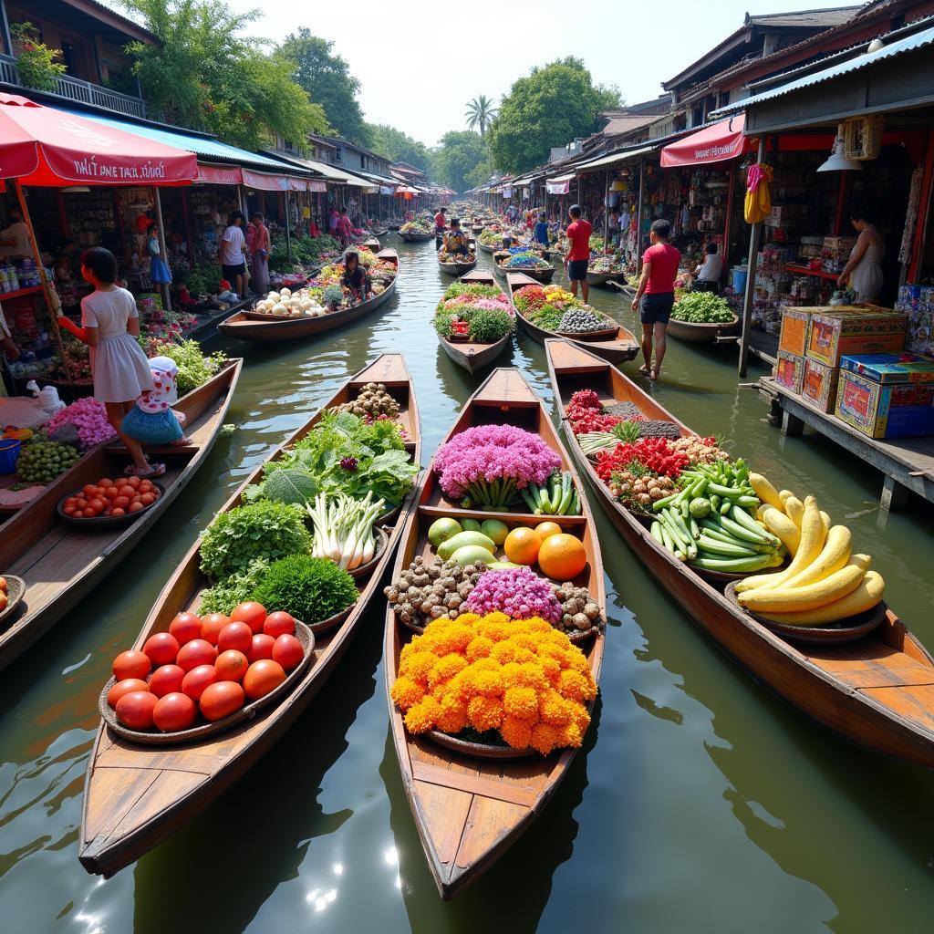 Chợ Nổi Damnoen Saduak