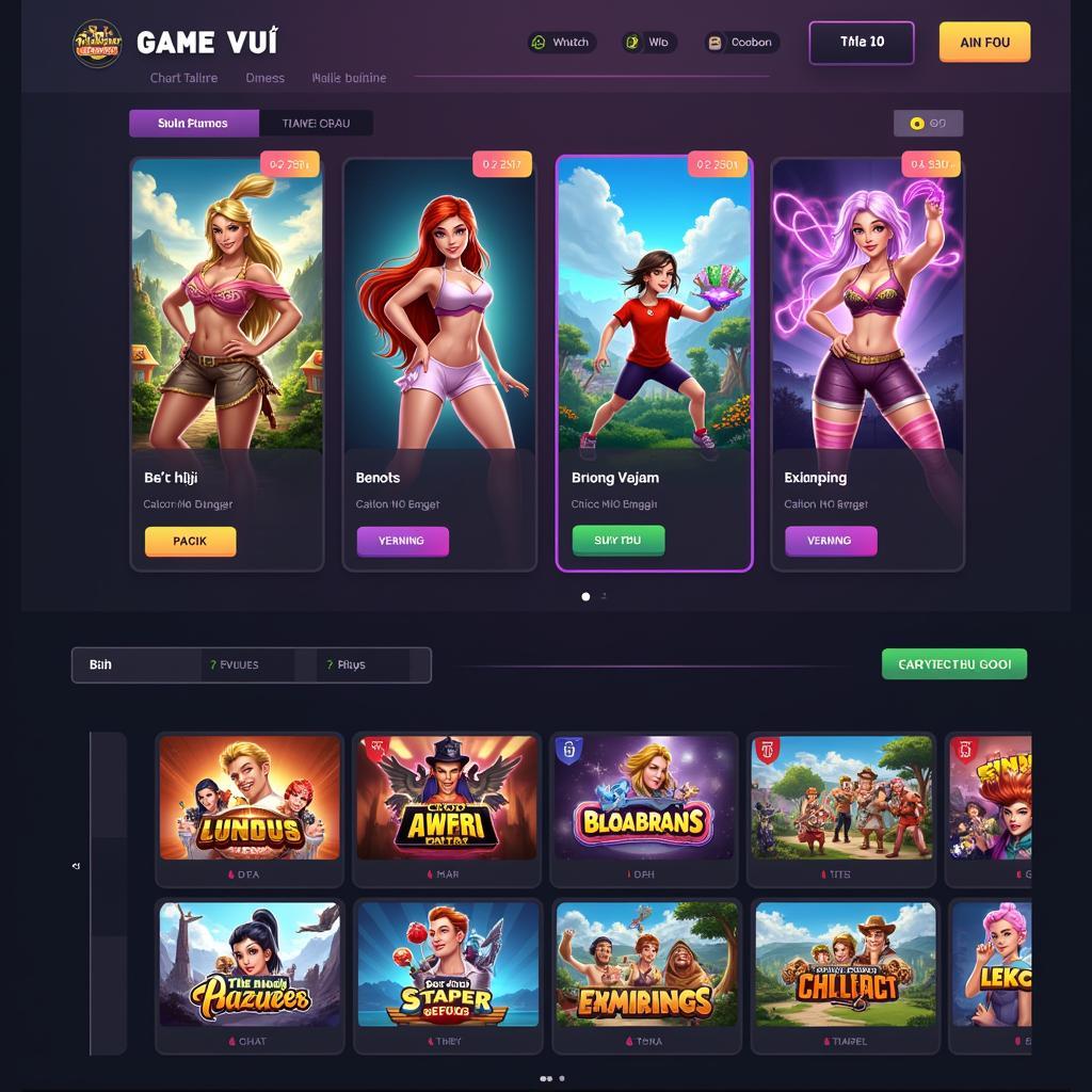 Giao diện Cốc Cốc Game Vui