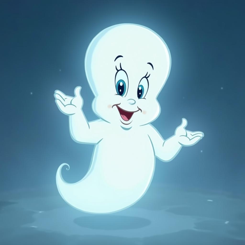 Casper the Friendly Ghost in a cartoon