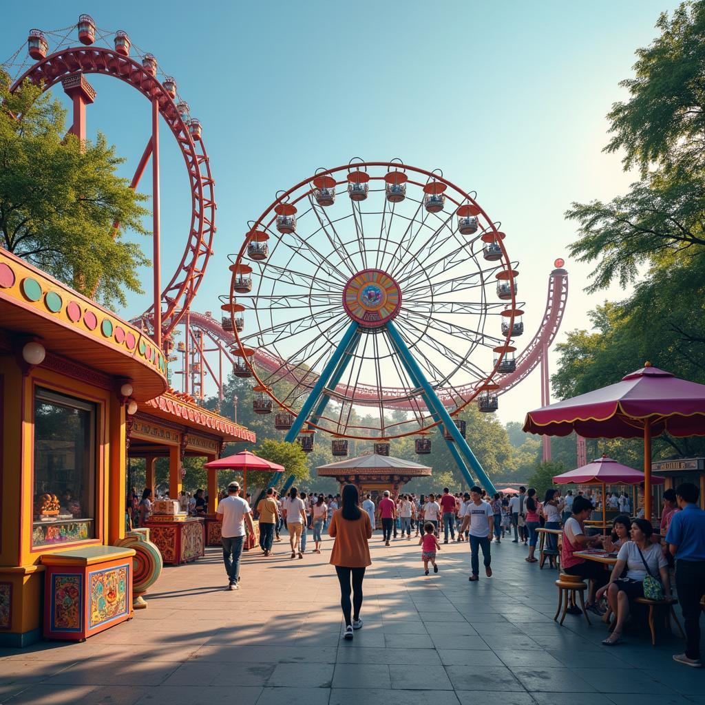 Modern amusement park in Hanoi