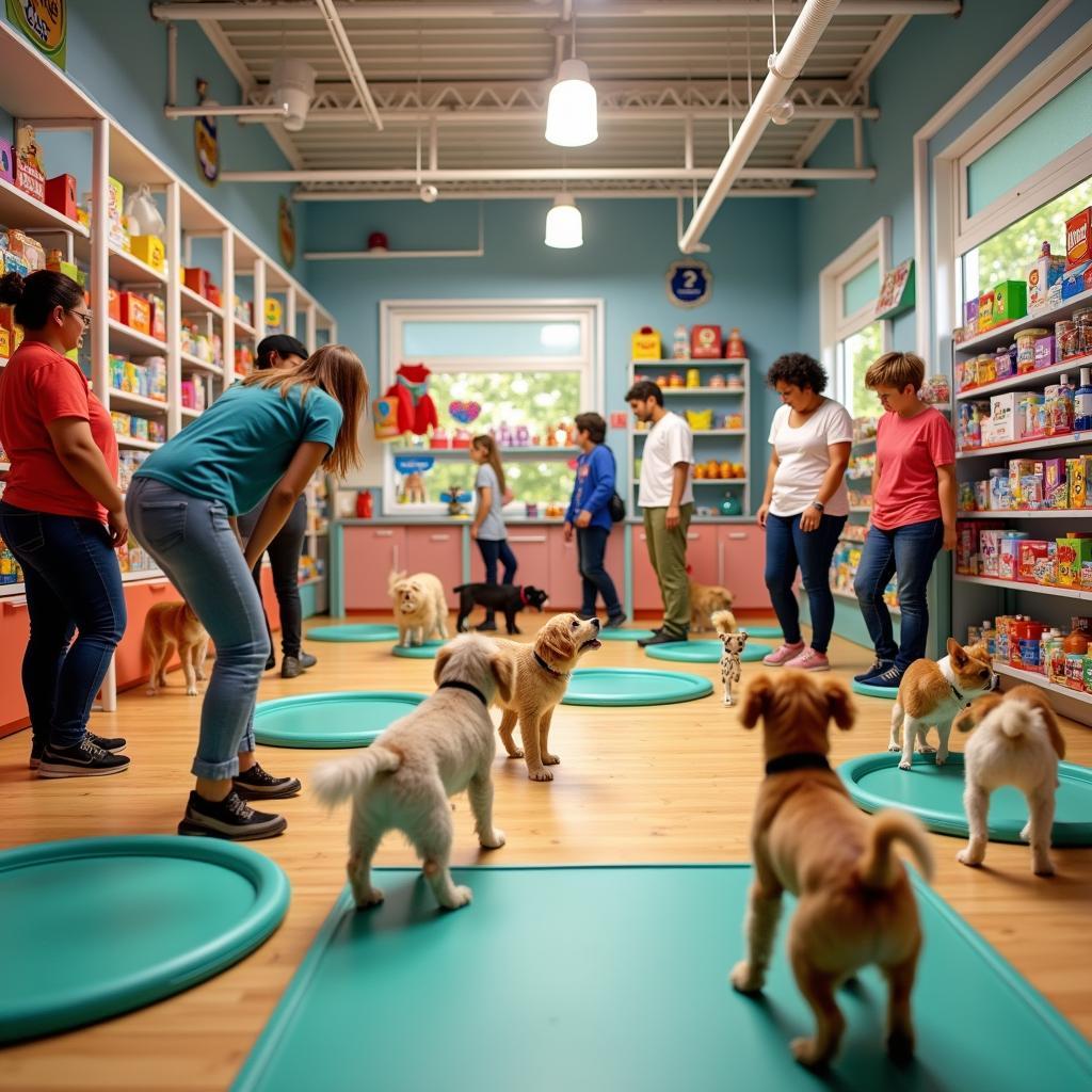 Pet store playground