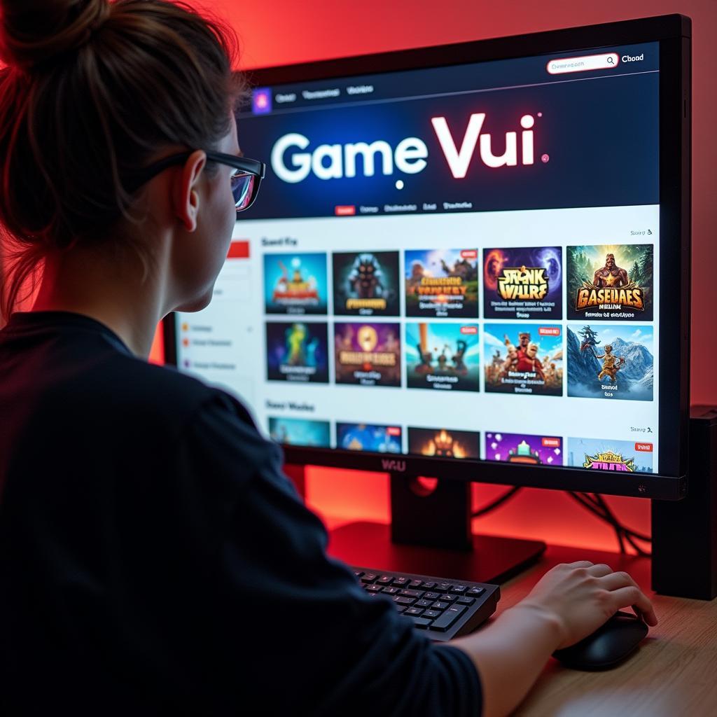 Truy cập website Game Vui