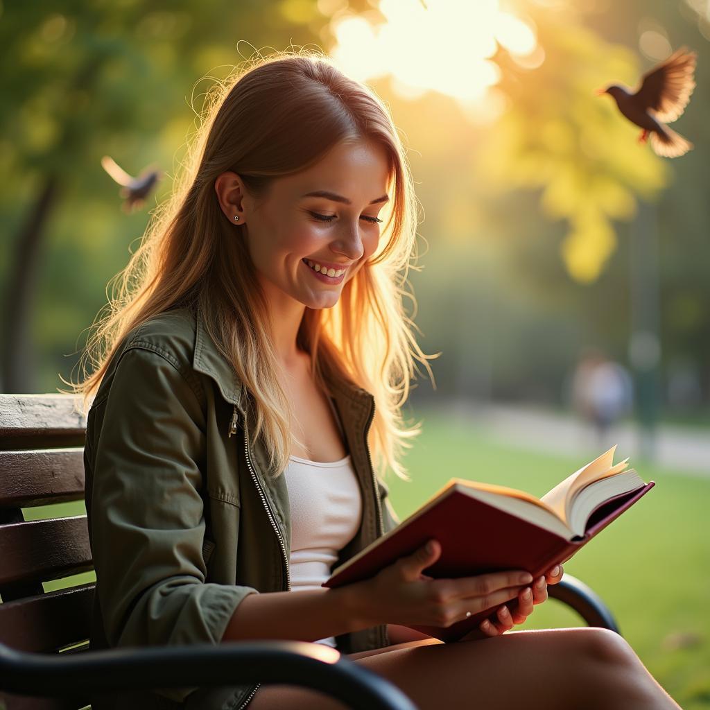 Reading in the park