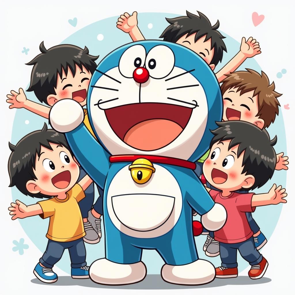 Doraemon mang niềm vui cho trẻ em