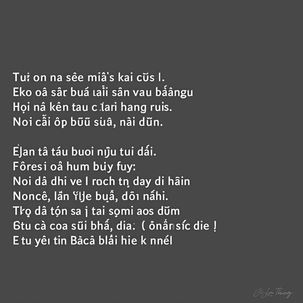 Lời bài hát "Em Của Buổi Níu Vui"