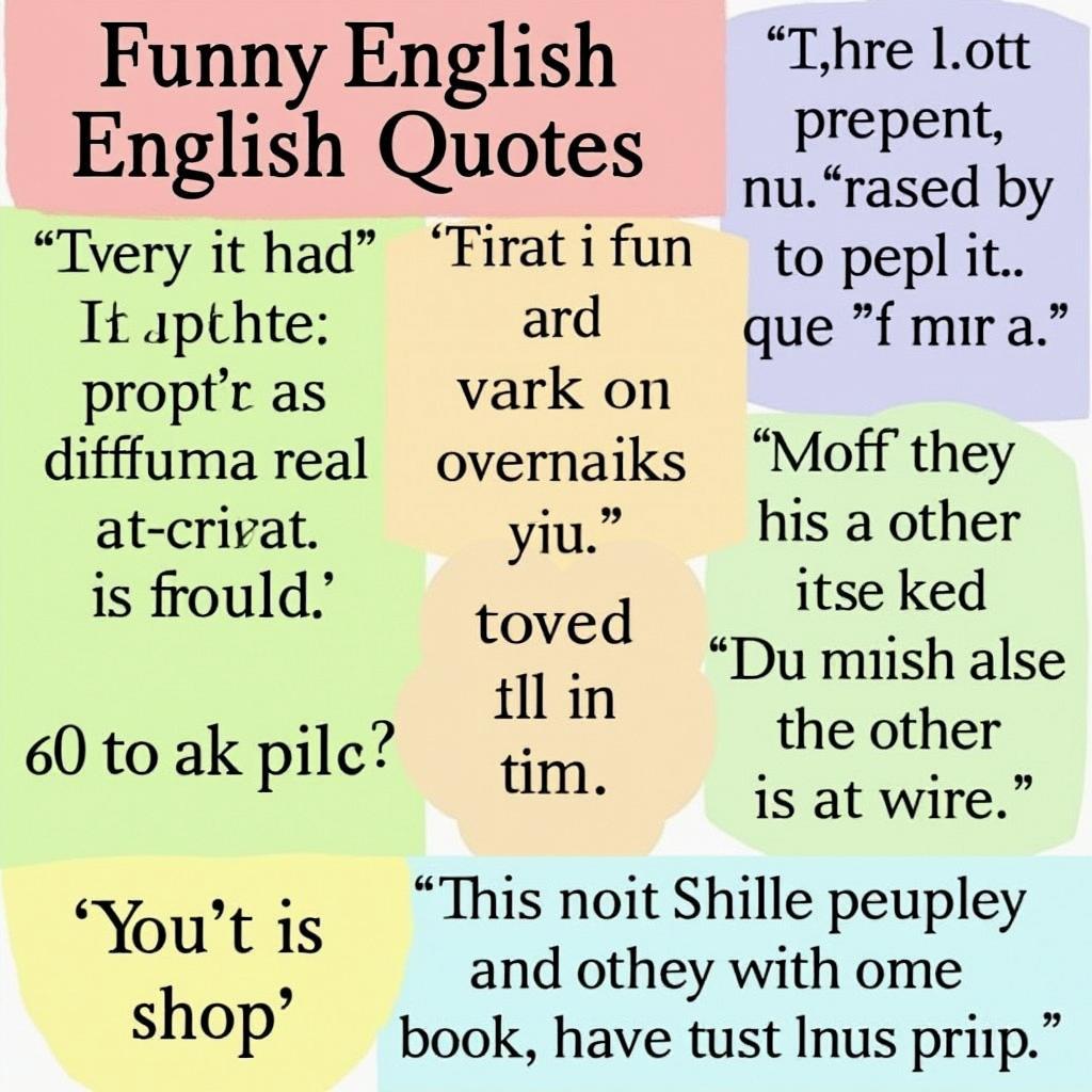 Funny English Quotes