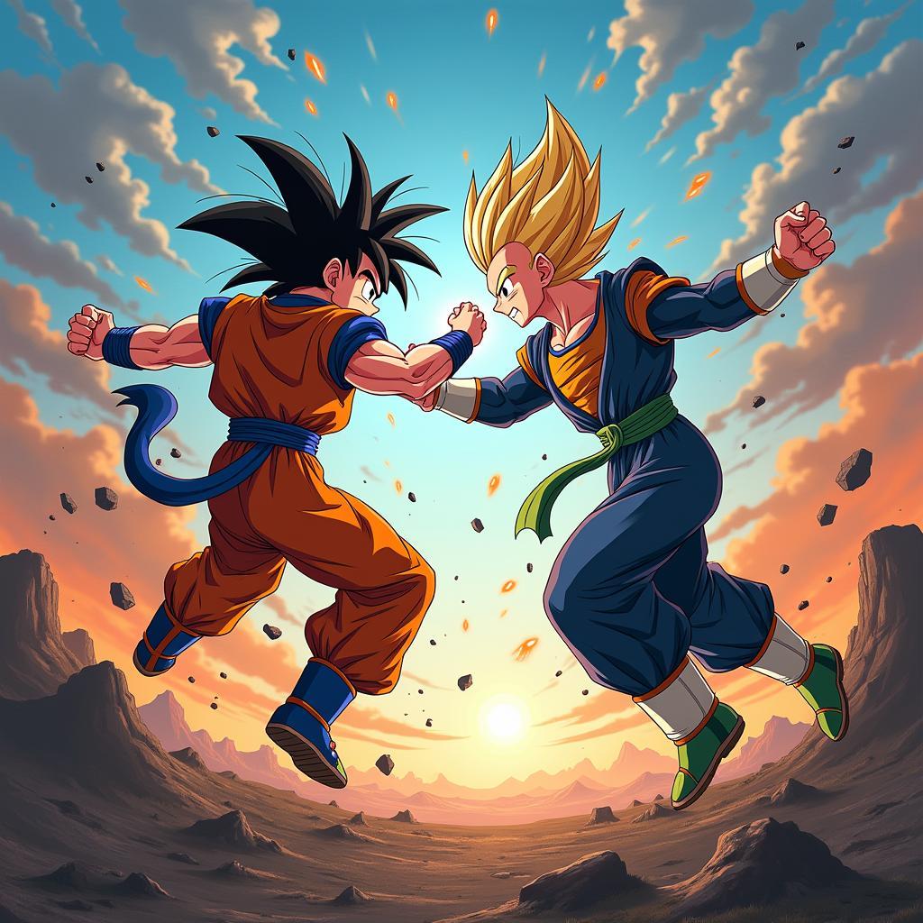 Trận chiến giữa Goku và Vegeta