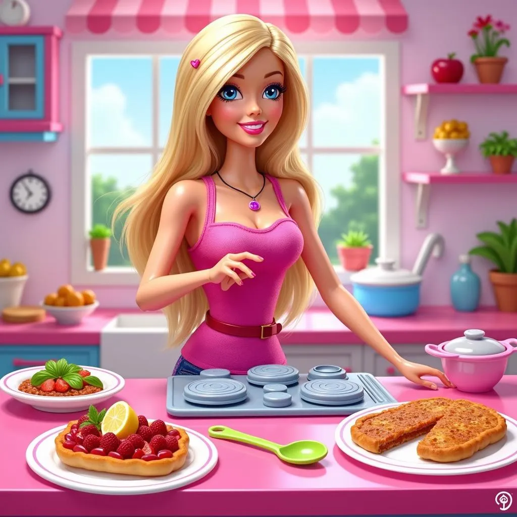 Game Barbie nấu ăn món ngon