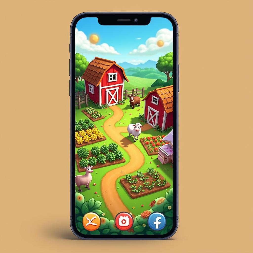 Game nông trại vui vẻ trên iphone