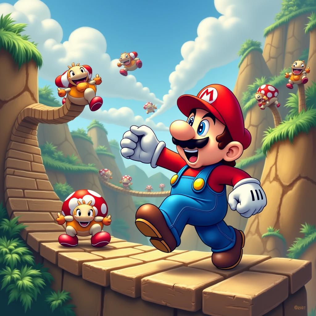 Mario vượt chướng ngại vật