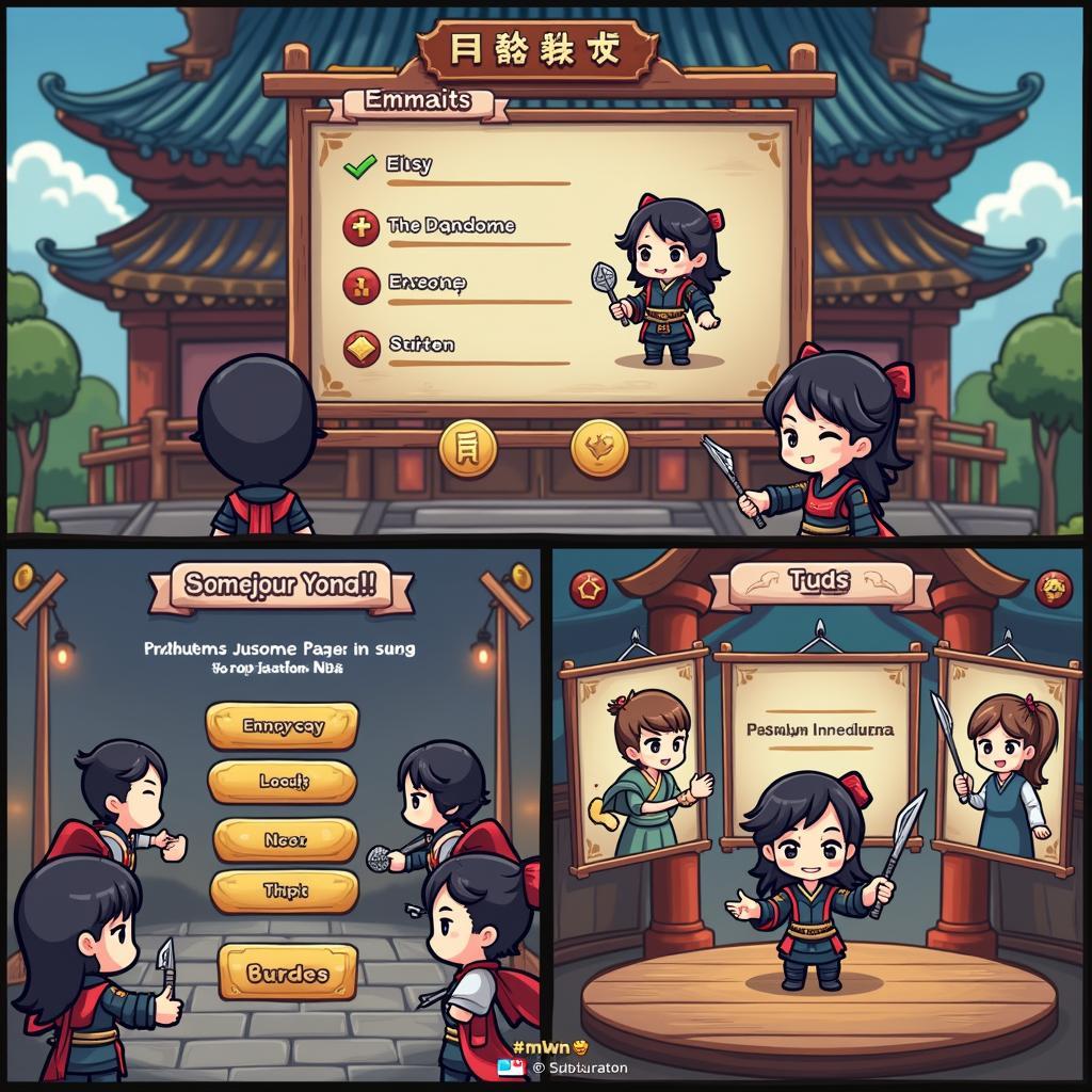 Giao diện chính game Ninja School