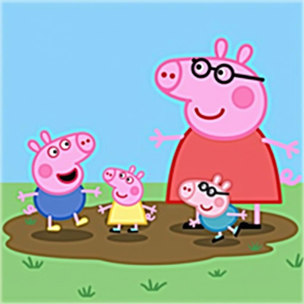 Gia đình heo Peppa trong game