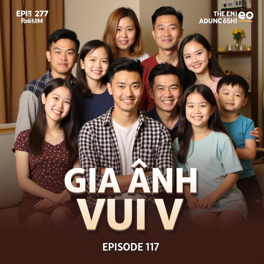 Poster quảng bá cho tập 117 với hình ảnh gia đình sum vầy.