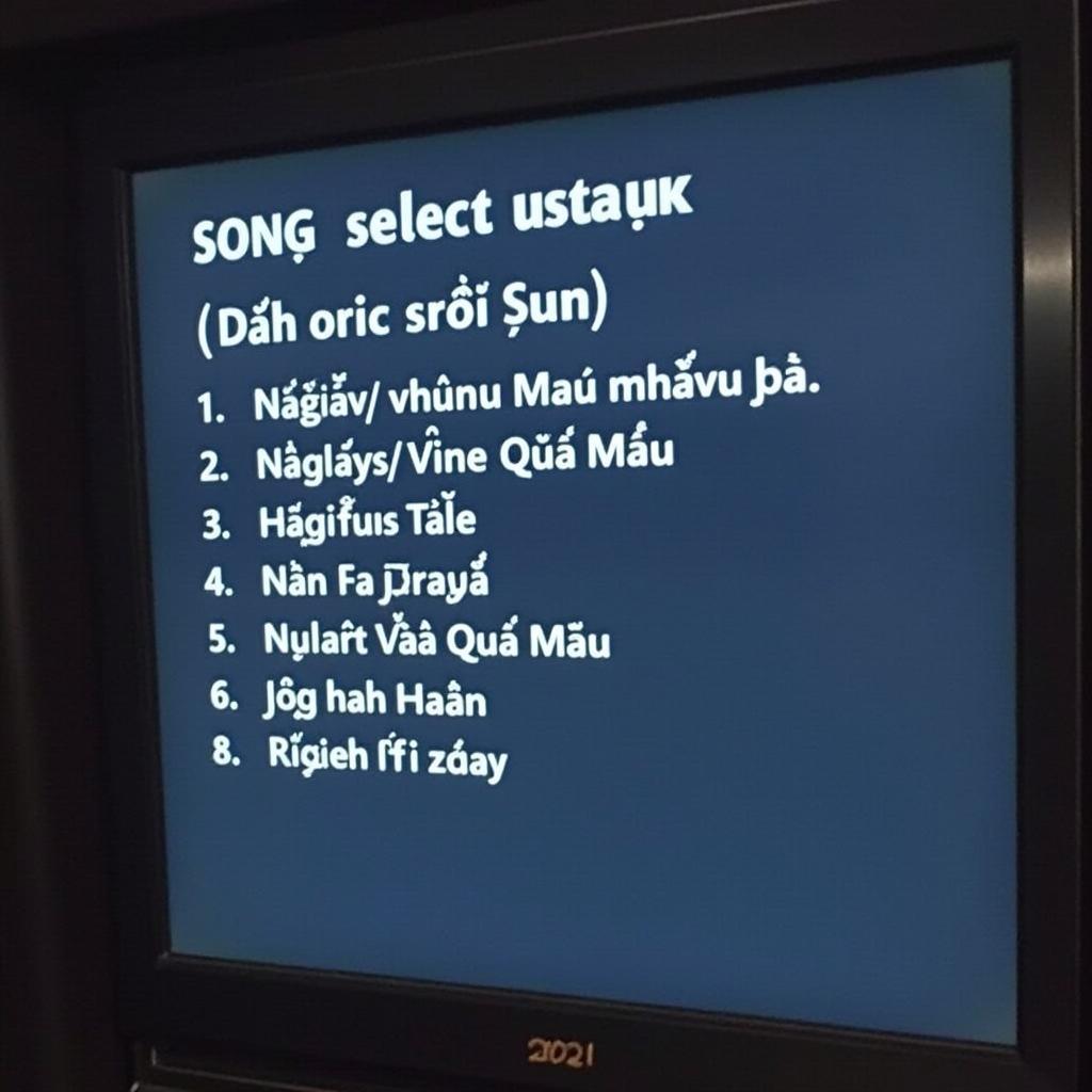 Chọn Bài Hát Karaoke