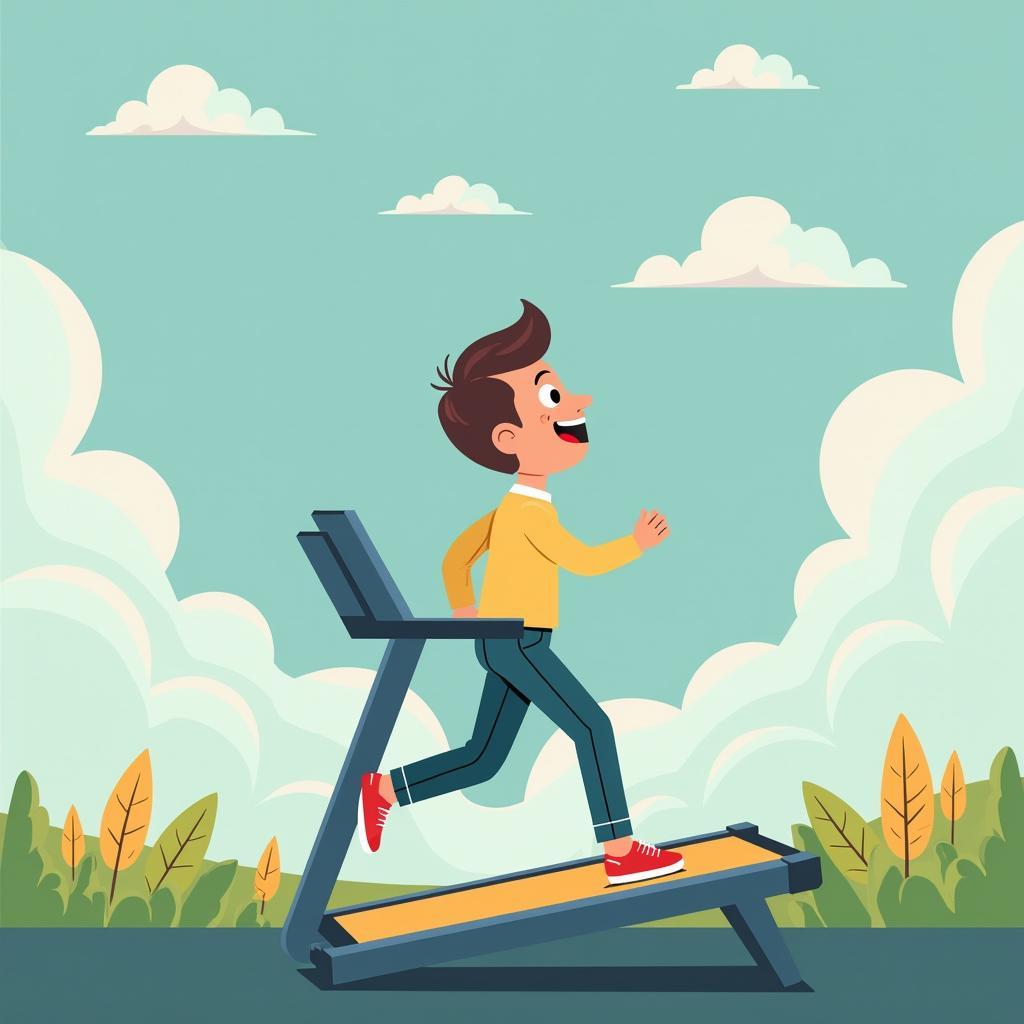 Hedonic Treadmill Illustration