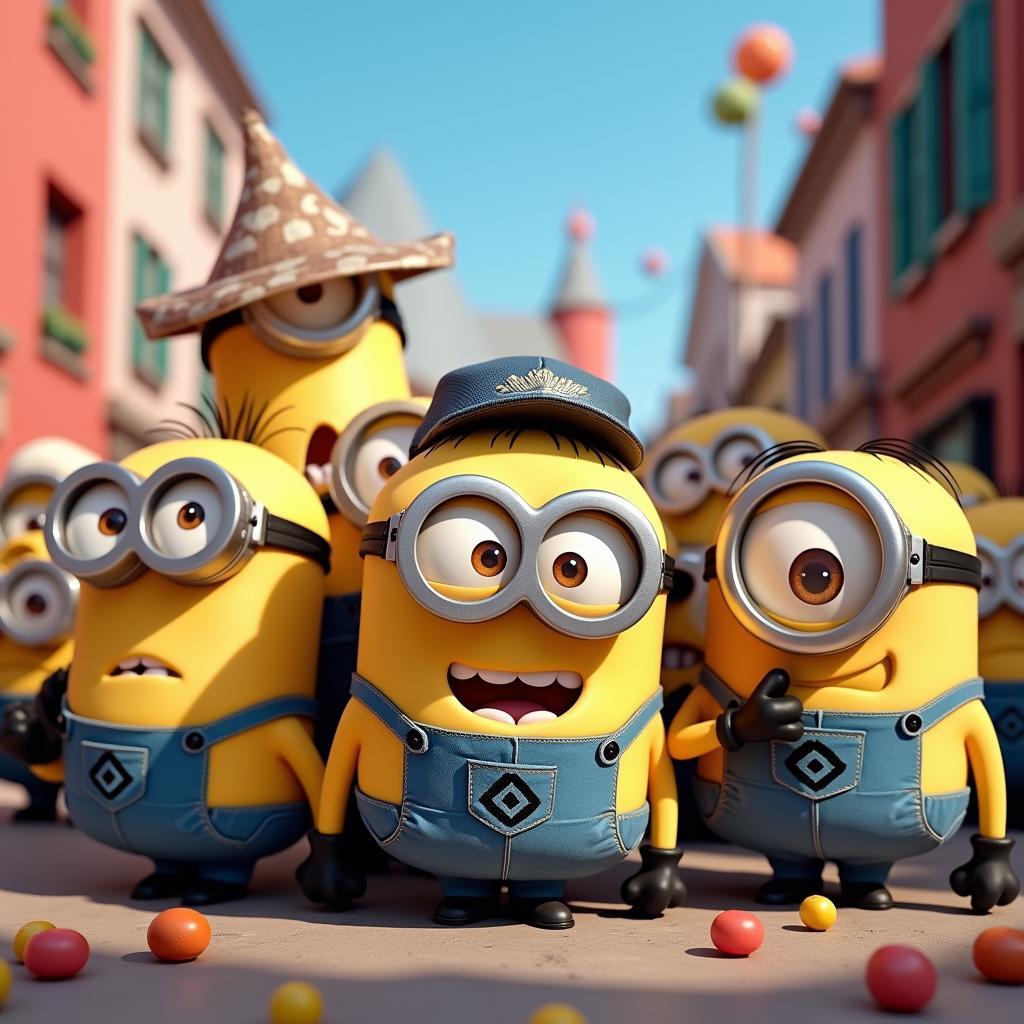 Hình nền vui nhộn hoạt hình minion