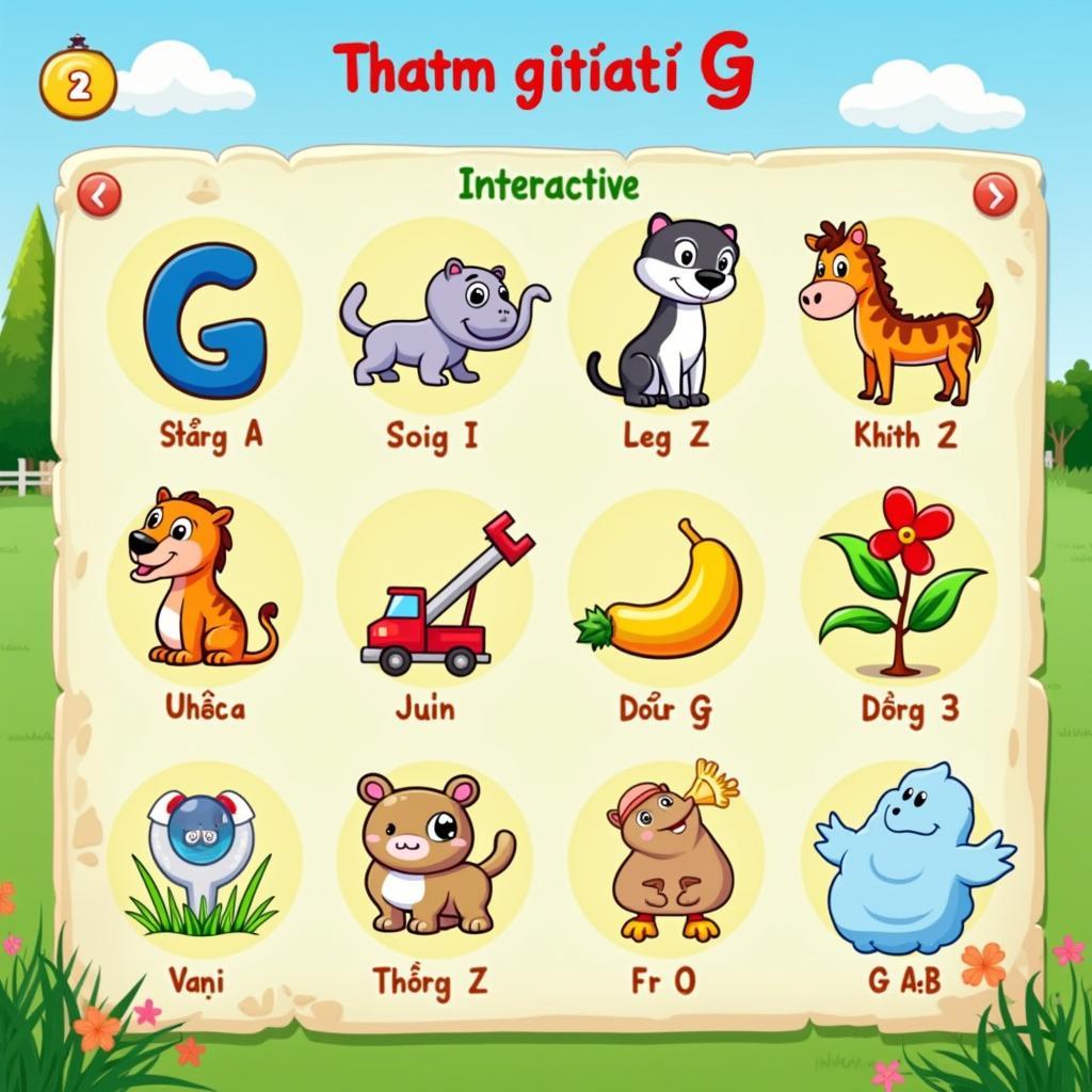 Khám Phá Thế Giới Game Vui: ABC Vui Từng Giờ Chữ G