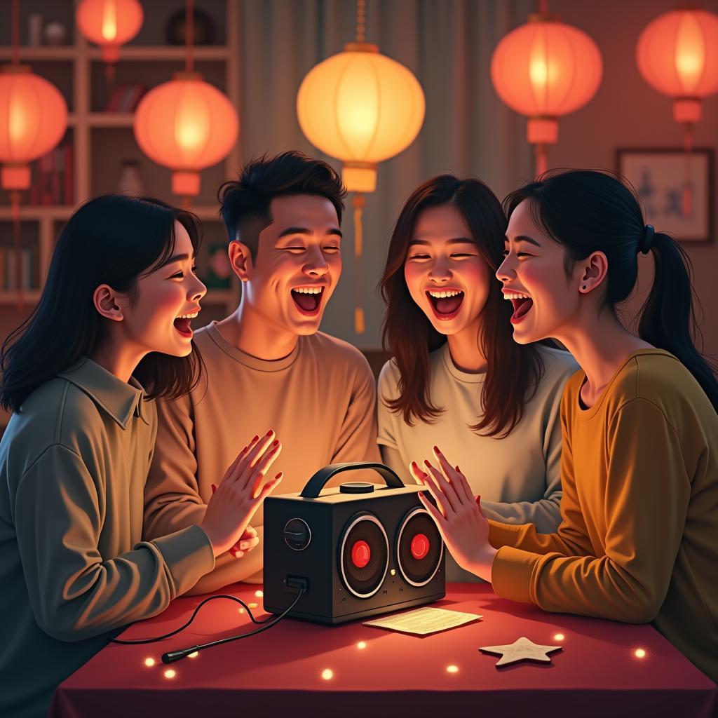 Karaoke ngày xuân niềm vui sum vầy