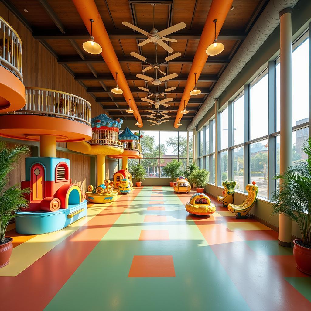 Spacious and modern playground at Gigamall