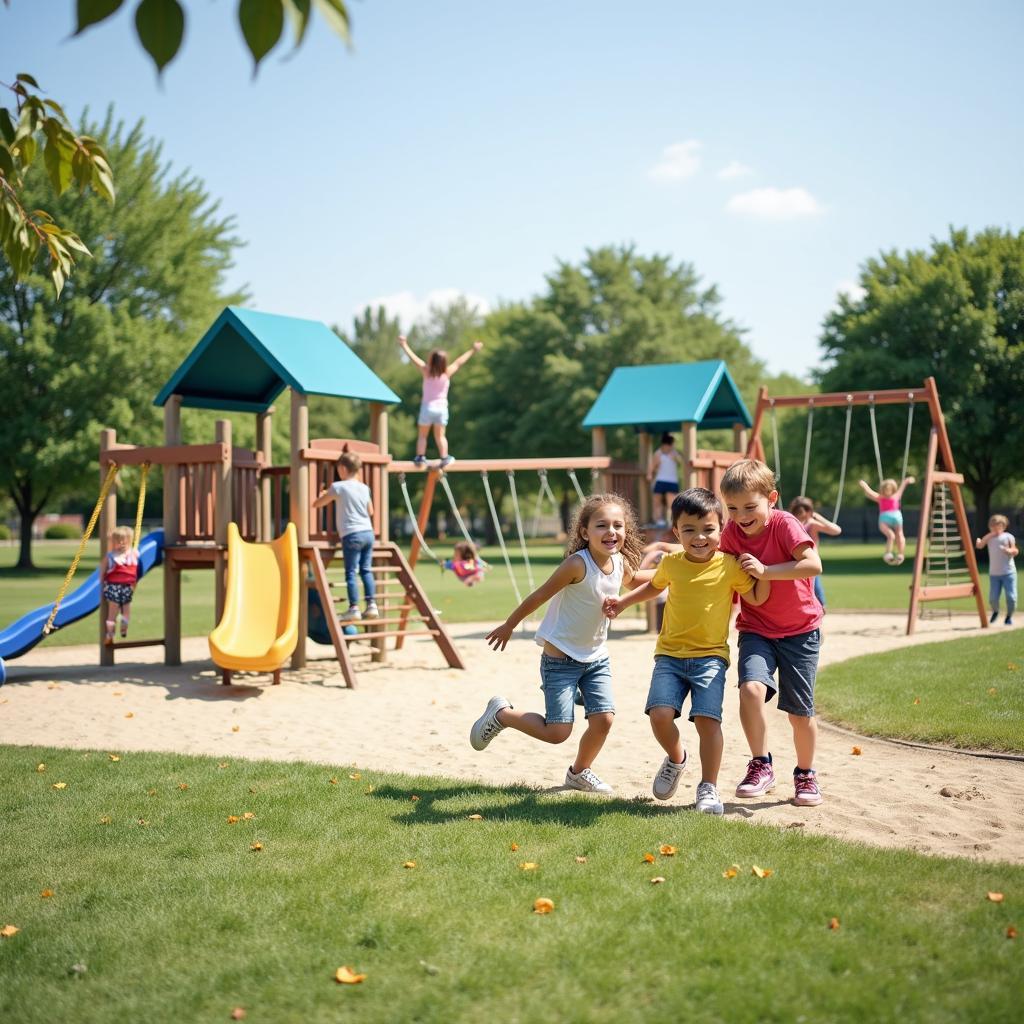 Outdoor playground in District 2