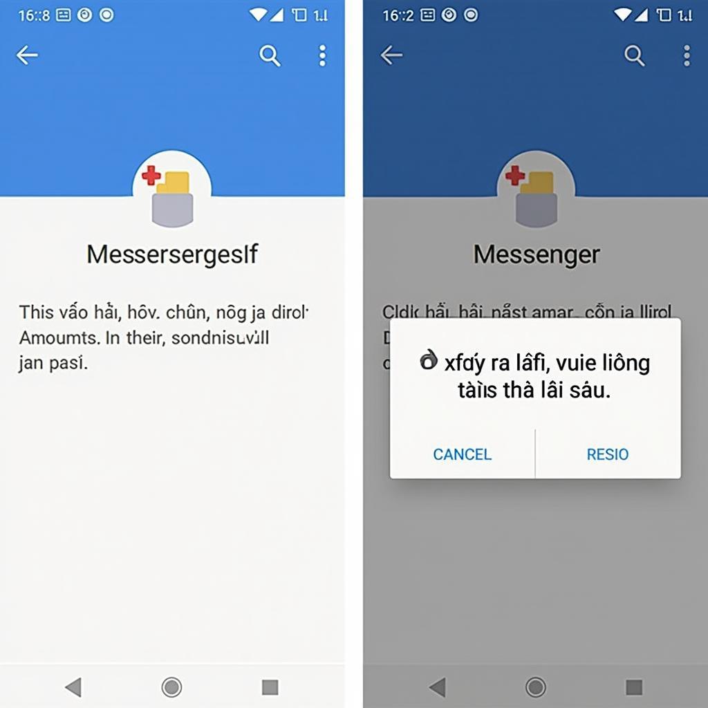 Lỗi Messenger do ứng dụng không hoạt động