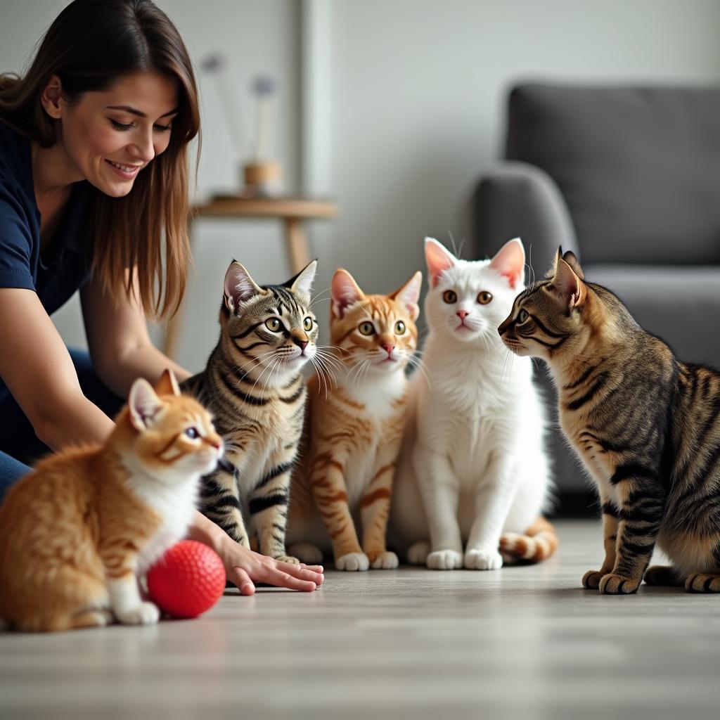 Cat training class