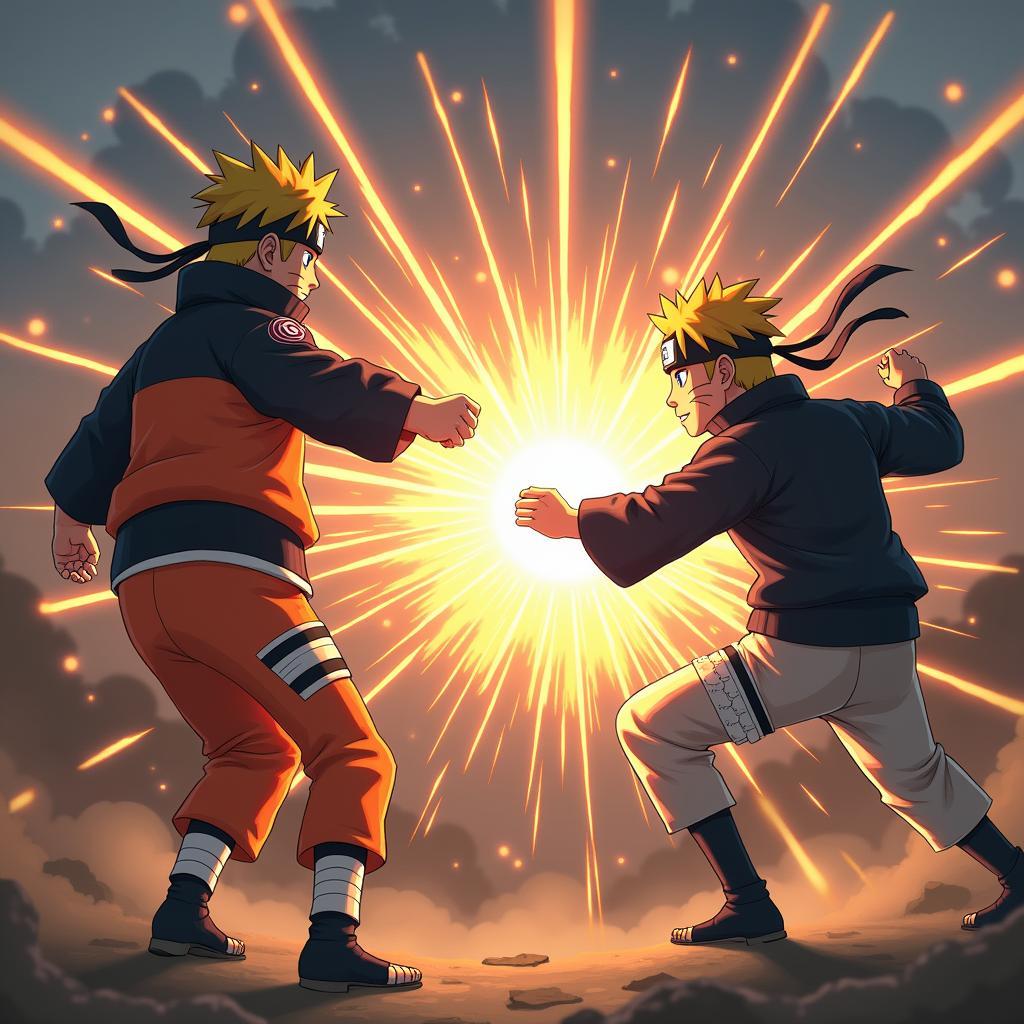 Màn đấu kịch tính trong game Naruto 2.6