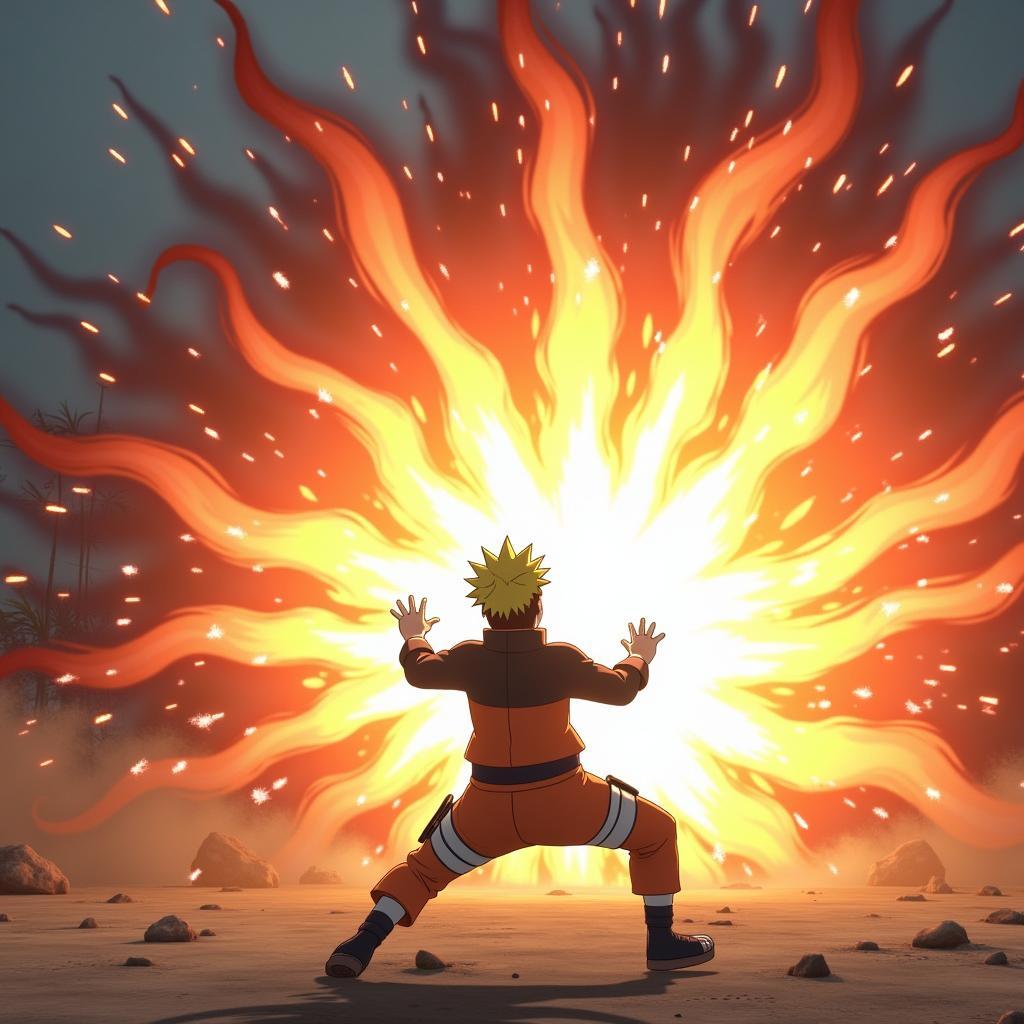 Naruto tung chiêu Rasengan uy lực