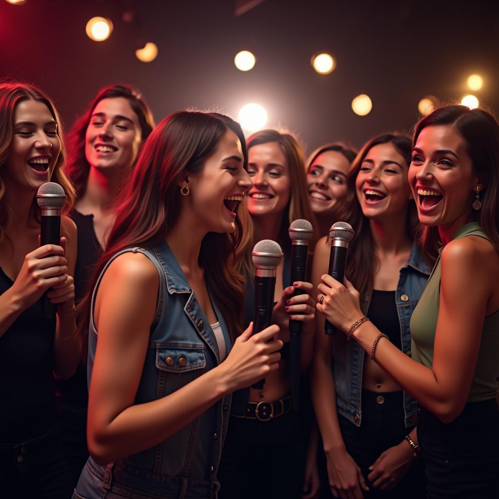 Nhóm bạn trẻ hát karaoke bolero vui nhộn