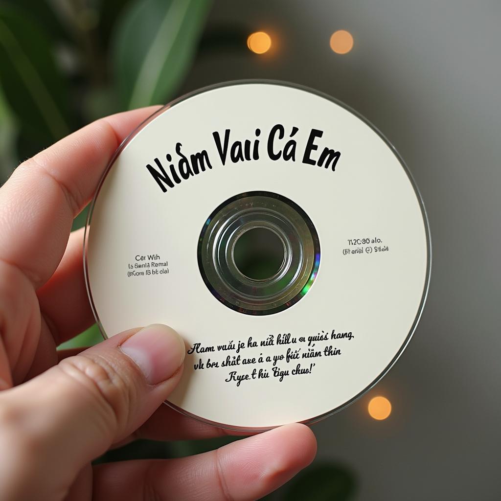 Hình ảnh đĩa CD với bài hát "Niềm Vui Của Em"