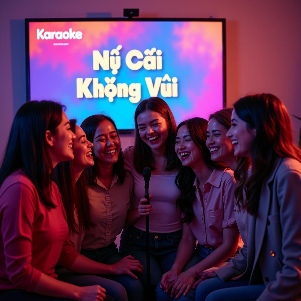 Hát karaoke "Nụ Cười Không Vui" cùng bạn bè