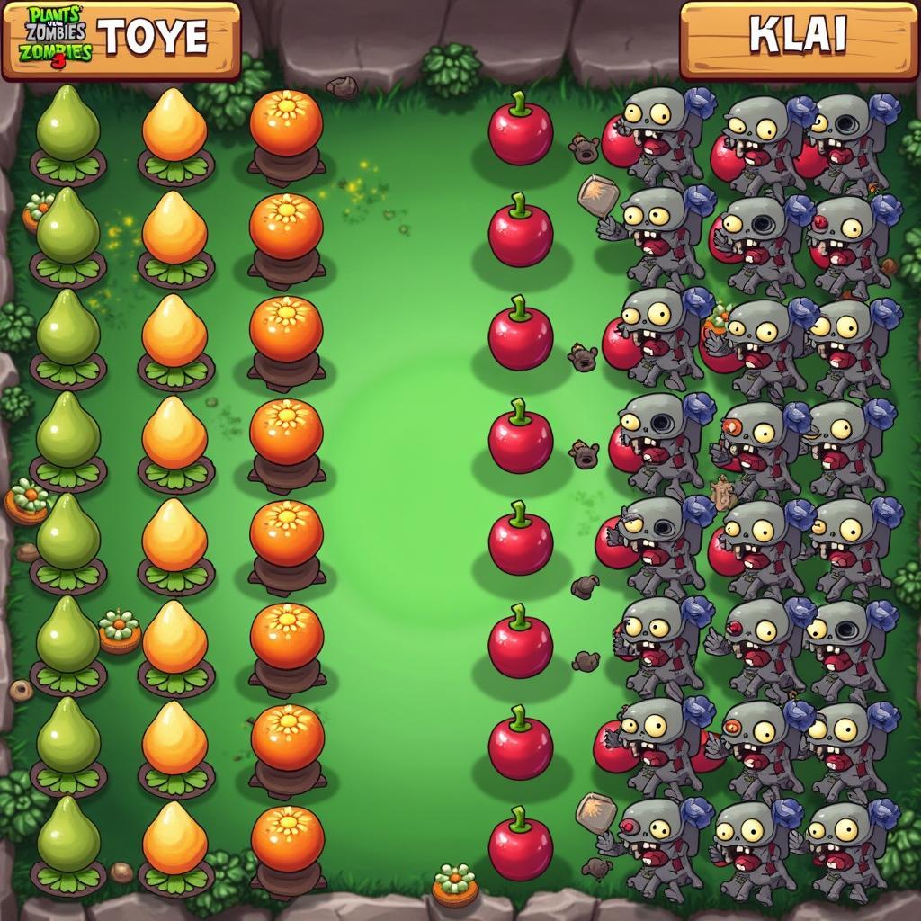 Đội hình chiến đấu trong Plants vs Zombies 3