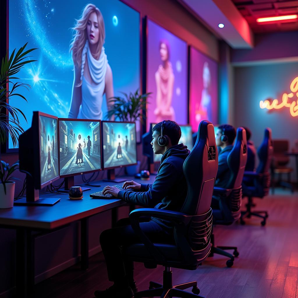 modern gaming center in cau giay