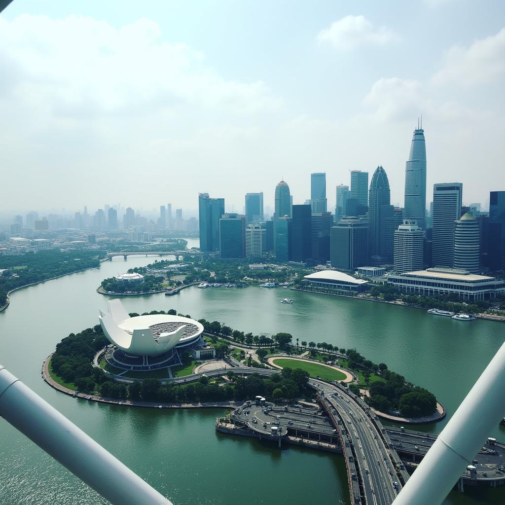 Singapore Flyer và toàn cảnh thành phố