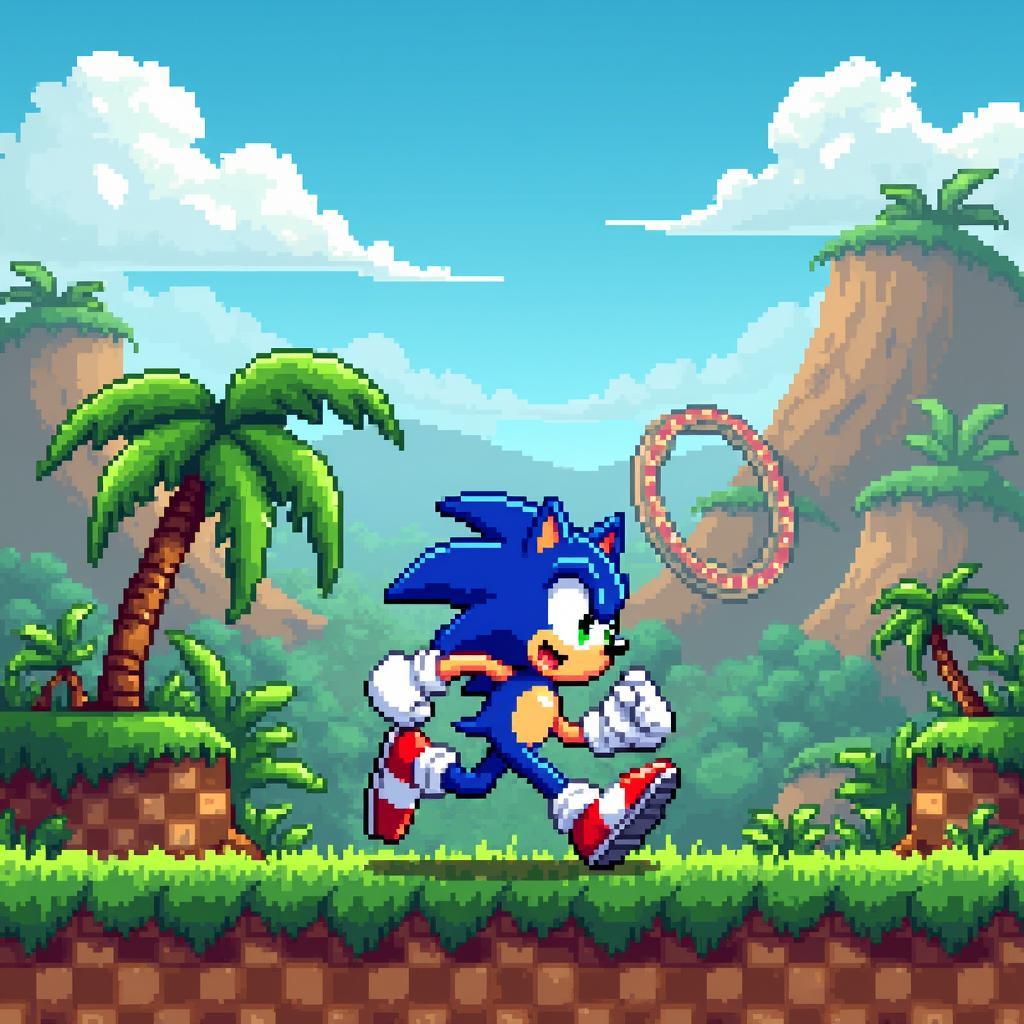 Sonic the Hedgehog 2 pixel art