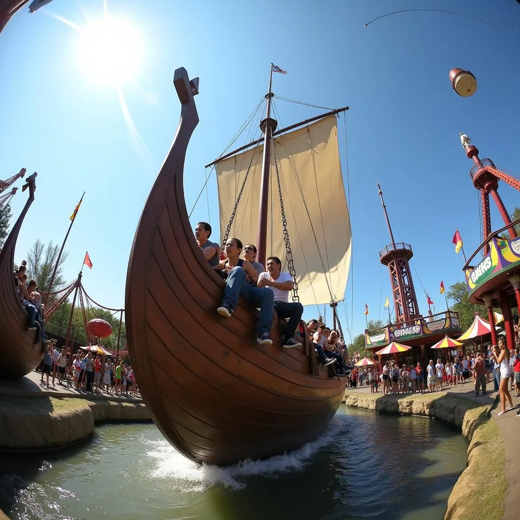 Trải Nghiệm Tàu Hải Tặc Viking Dragon Park